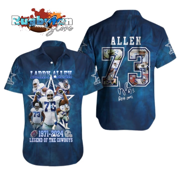 Larry Allen Dallas Cowboys NFL Hawaiian Shirt Larry Allen Dallas Cowboys NFL Hawaiian Shirt