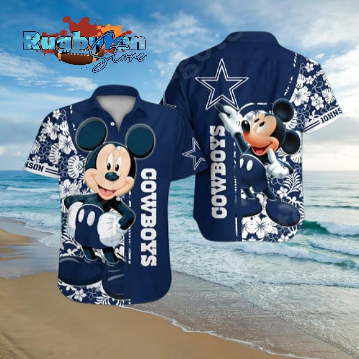 Mickey Mouse Dallas Cowboys Hawaiian Shirts Mickey Mouse Dallas Cowboys Hawaiian Shirts