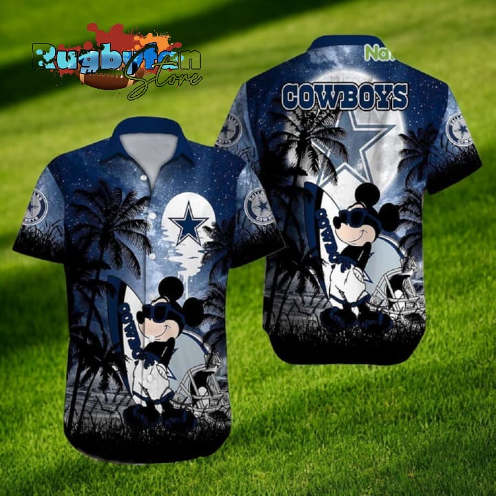 Mickey Mouse Dallas Cowboys NFL Hawaiian Shirt Summer Vibes Disney Gift Gebone