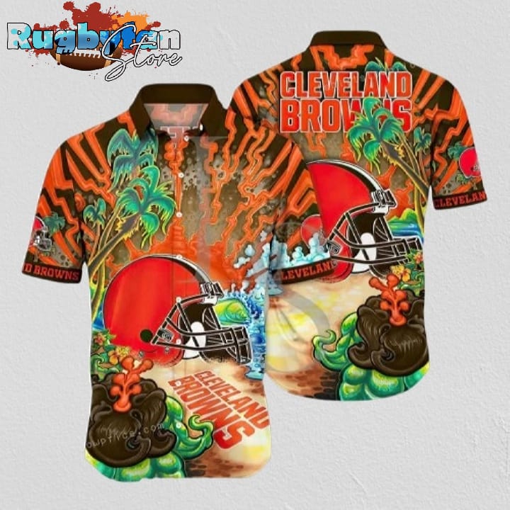 NFL Cleveland Browns Hawaiian Shirt Beach NFL Cleveland Browns Hawaiian Shirt Beach