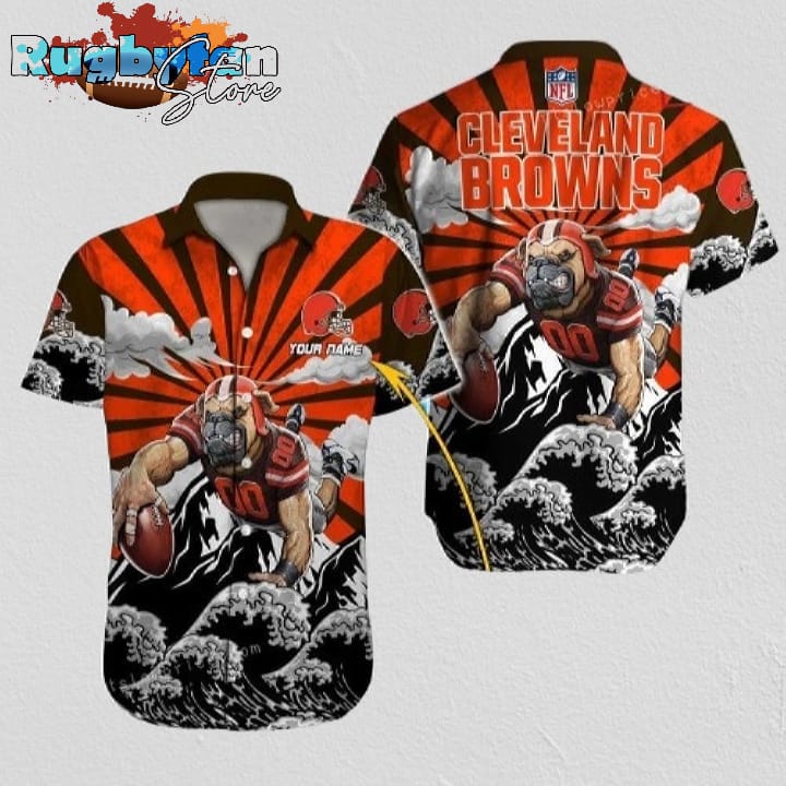 Personalized Cleveland Browns Hawaiian Shirt NFL Football Aloha Personalized Cleveland Browns Hawaiian Shirt NFL Football Aloha