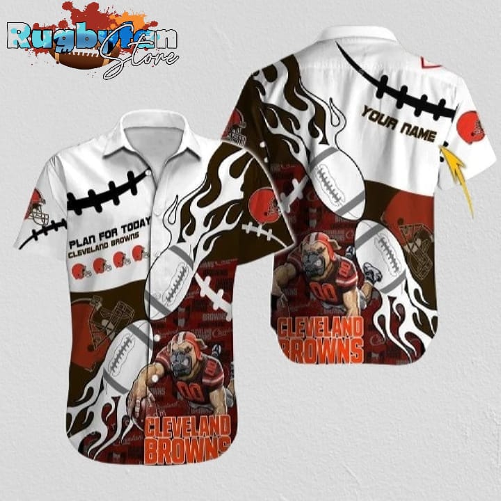 Personalized Cleveland Browns Hawaiian Shirt NFL Football Aloha Personalized Cleveland Browns Hawaiian Shirt NFL Football Aloha