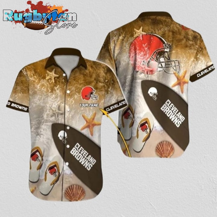 Personalized Cleveland Browns Hawaiian Shirt NFL Football Personalized Cleveland Browns Hawaiian Shirt NFL Football