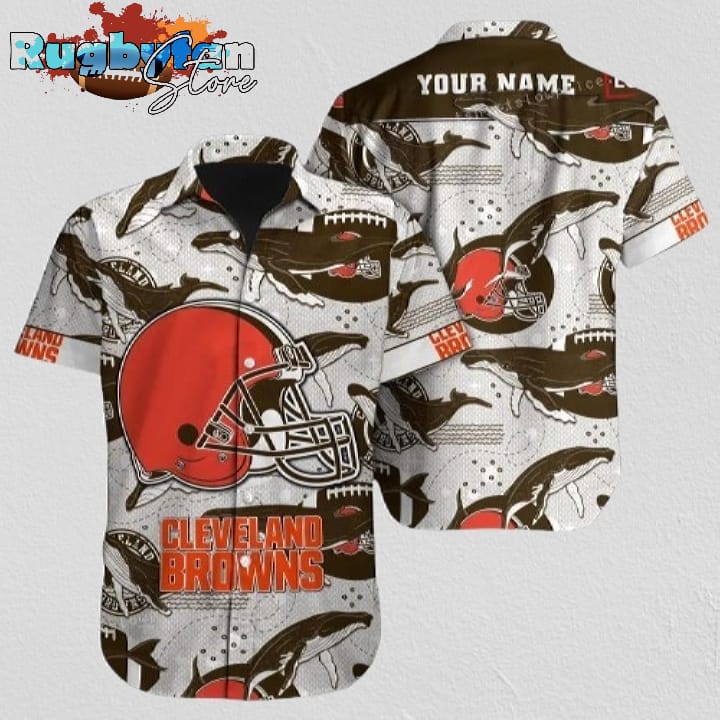 Personalized Cleveland Browns Hawaiian Shirt NFL Football Cheap Hawaiian Shirt Personalized Cleveland Browns Hawaiian Shirt NFL Football Cheap Hawaiian Shirt