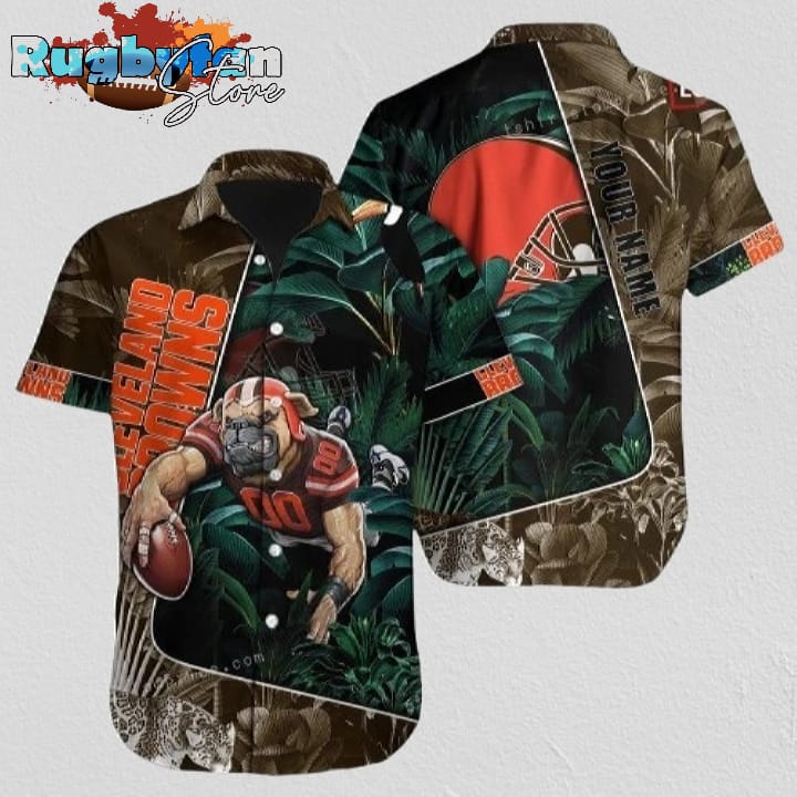 Personalized Cleveland Browns Hawaiian Shirt NFL Football Hawaiian Shirt Personalized Cleveland Browns Hawaiian Shirt NFL Football Hawaiian Shirt