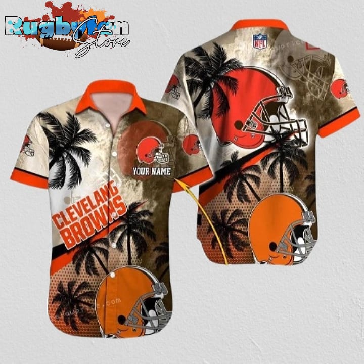Personalized Cleveland Browns Hawaiian Shirt NFL Football Personalized Cleveland Browns Hawaiian Shirt NFL Football