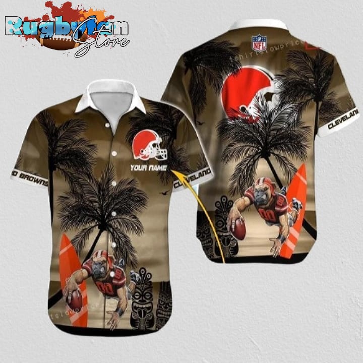 Personalized Cleveland Browns Hawaiian Shirt NFL Football Personalized Cleveland Browns Hawaiian Shirt NFL Football