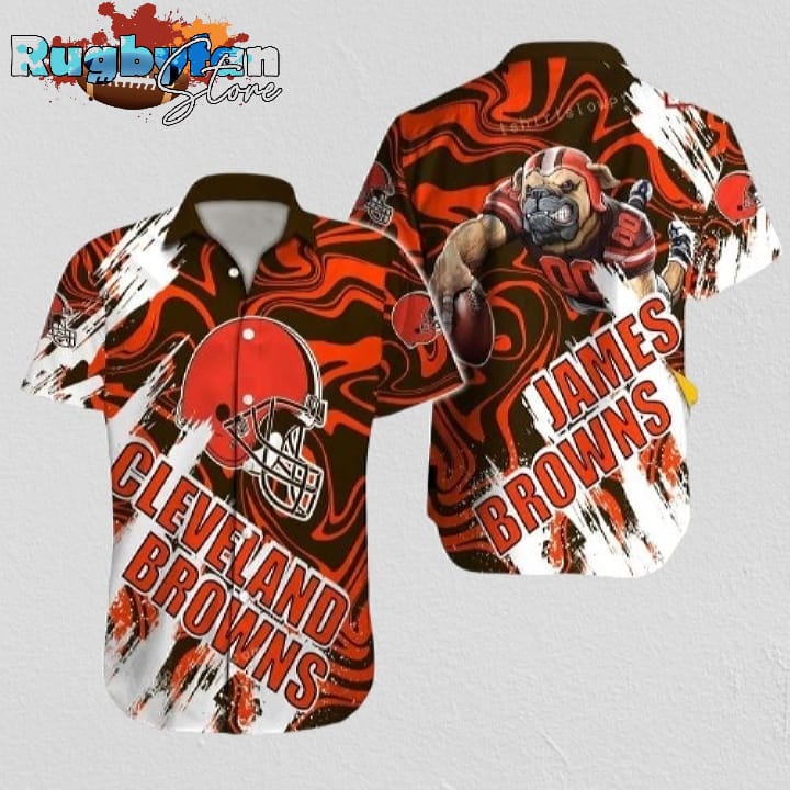 Personalized Cleveland Browns Hawaiian Shirt NFL Football Personalized Cleveland Browns Hawaiian Shirt NFL Football