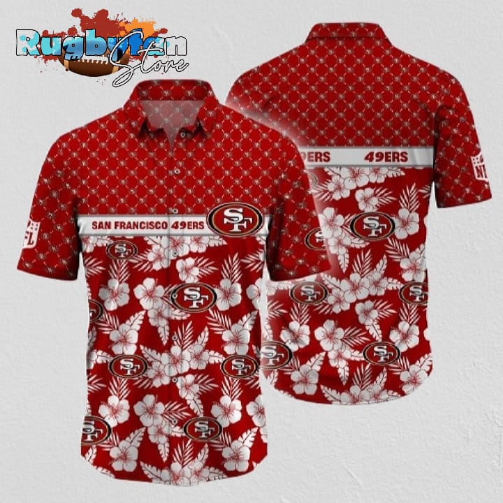 San Francisco 49ers NFL Palm Leaves Hawaiian Shirt