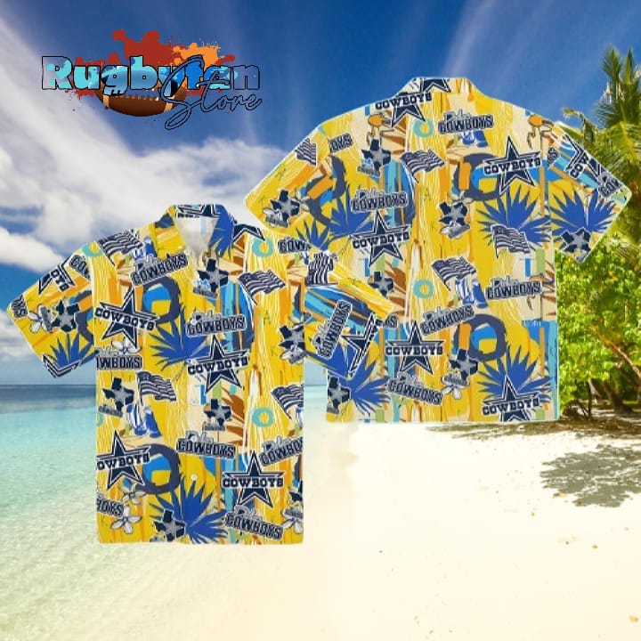 Yellow Hawaiian Dallas Cowboys Shirt Yellow Hawaiian Dallas Cowboys Shirt