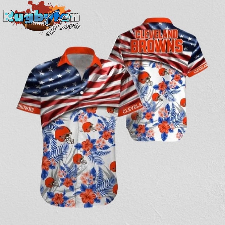 Cleveland Browns American Floral Hawaiian Shirt Cleveland Browns Aloha Shirt Cleveland Browns American Floral Hawaiian Shirt Cleveland Browns Aloha Shirt