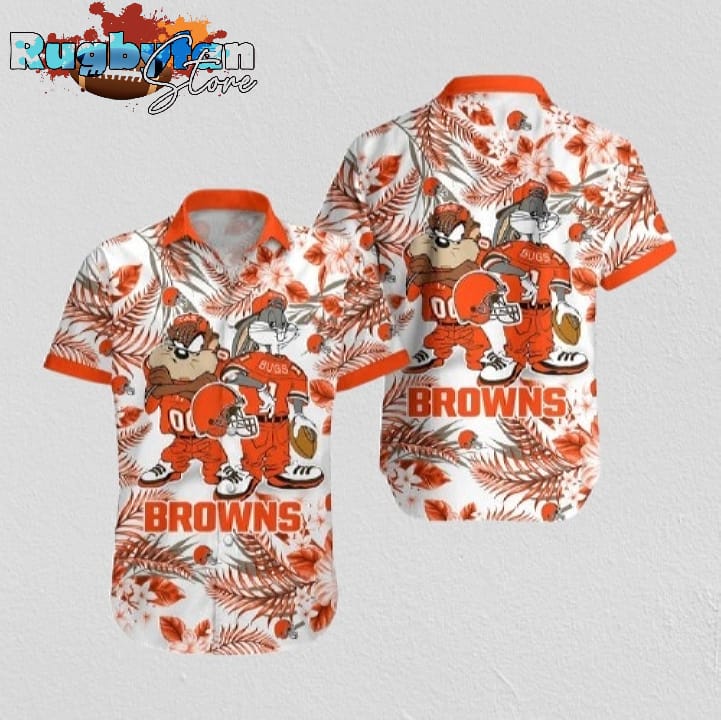 Cleveland Browns Cartoon Paradise Hawaiian Shirt Cleveland Browns Aloha Shirt