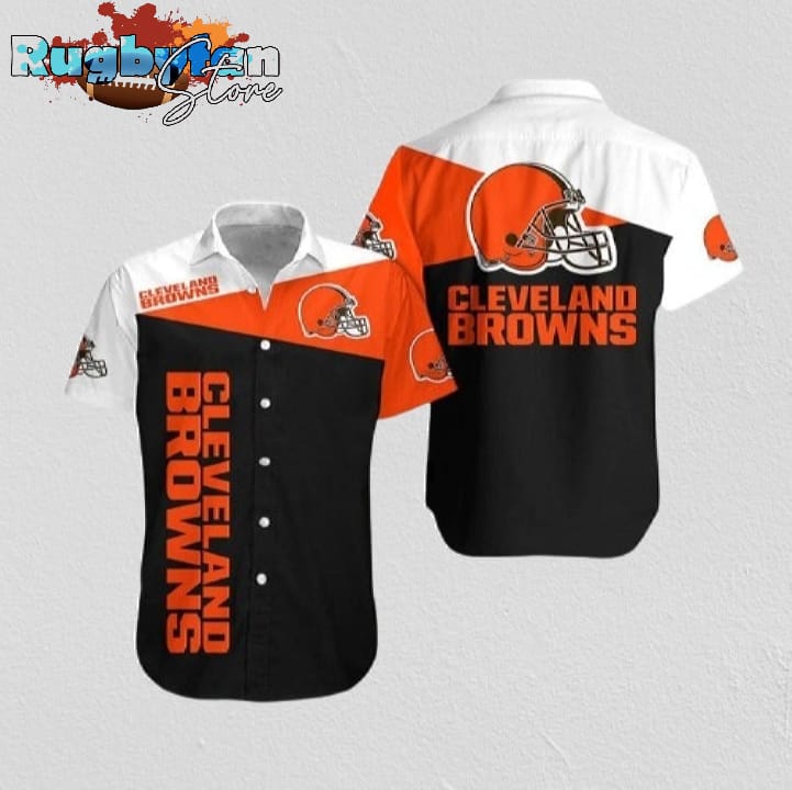 Cleveland Browns Classic Block Hawaiian Shirt Cleveland Browns Aloha Shirt
