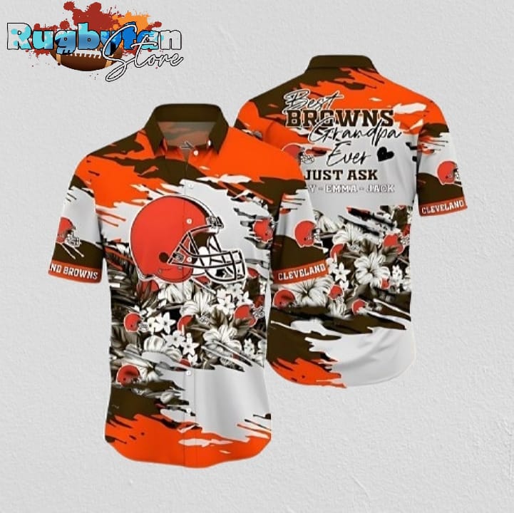 Cleveland Browns Custom Family Hawaiian Shirt Cleveland Browns Aloha Shirt