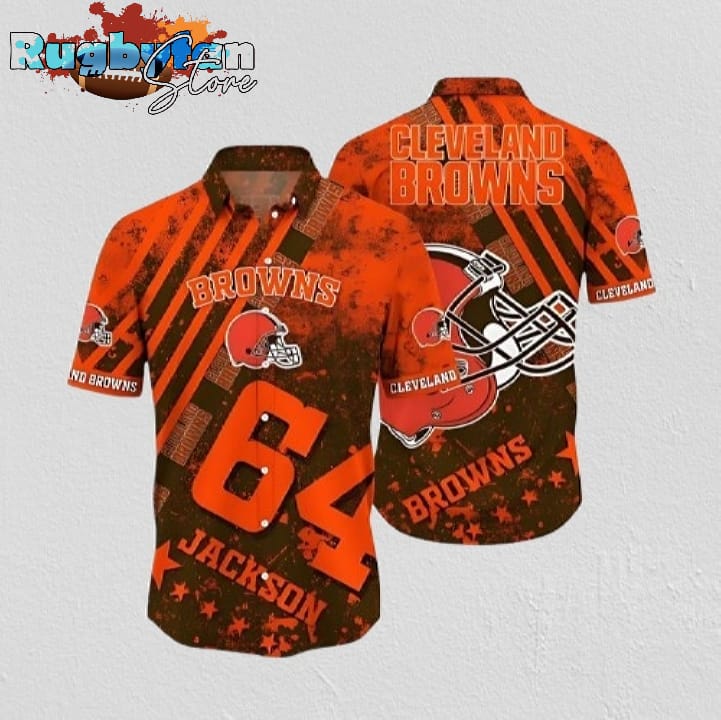Cleveland Browns Custom Star Player Hawaiian Shirt Cleveland Browns Aloha Shirt