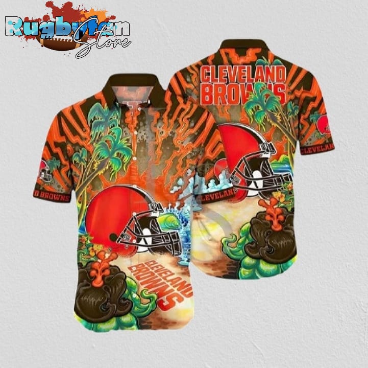 Cleveland Browns Island Heat Hawaiian Shirt Cleveland Browns Aloha Shirt Cleveland Browns Island Heat Hawaiian Shirt Cleveland Browns Aloha Shirt