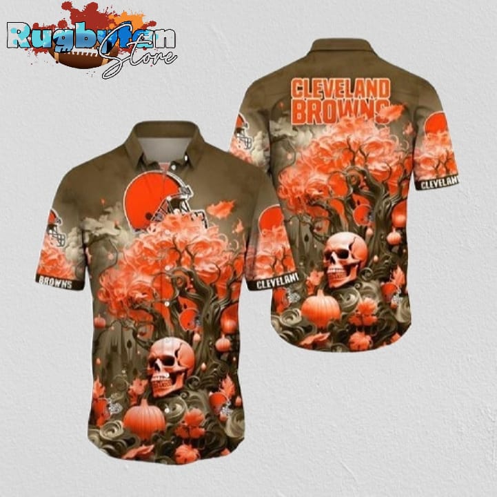Cleveland Browns Skull Roots Hawaiian Shirt Cleveland Browns Aloha Shirt Cleveland Browns Skull Roots Hawaiian Shirt Cleveland Browns Aloha Shirt