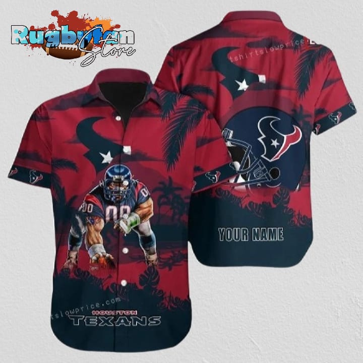 Houston Texans NFL Football 3D Print Personalized Hawaiian Shirt Houston Texans NFL Football 3D Print Personalized Hawaiian Shirt