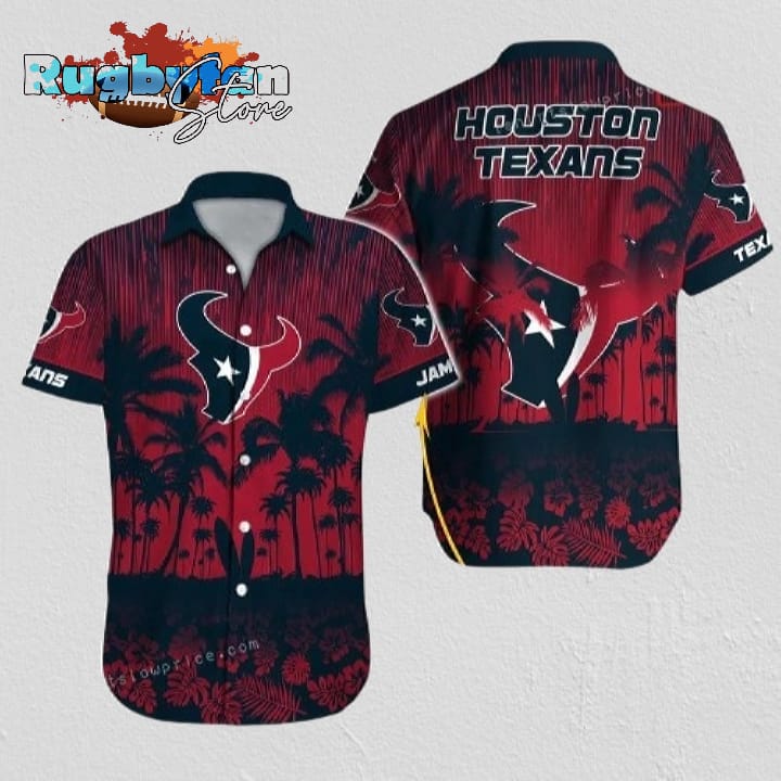 Houston Texans Hawaiian Shirt NFL Football Personalized Button Up Hawaiian Shirt Houston Texans Hawaiian Shirt NFL Football Personalized Button Up Hawaiian Shirt
