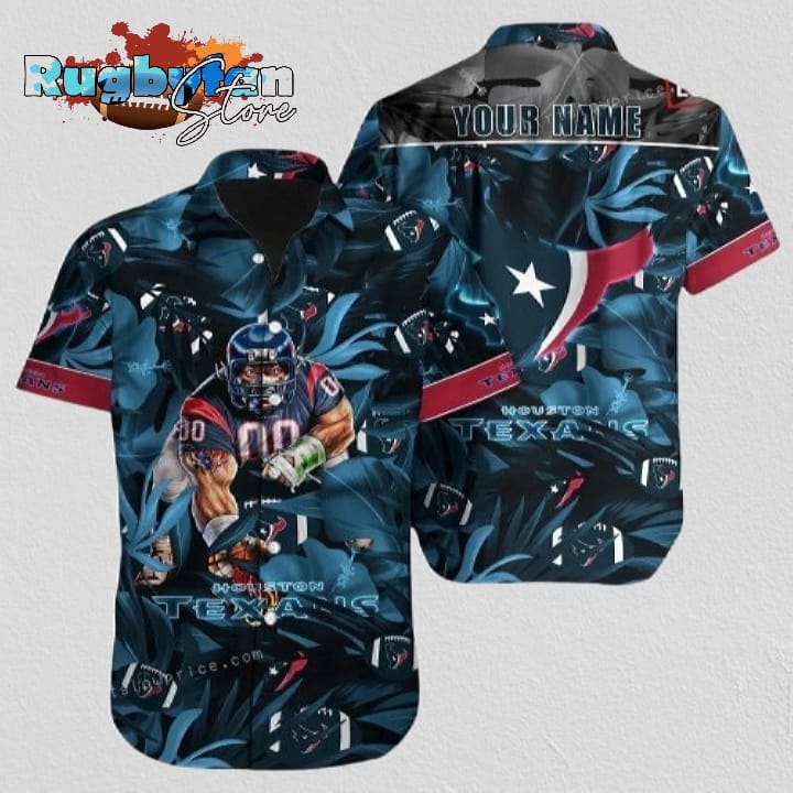 Houston Texans Hawaiian Shirt NFL Football Print Personalized Aloha Hawaiian Shirt For Men Women