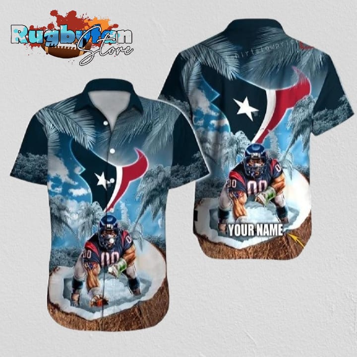 Houston Texans Hawaiian Shirt NFL Football Print Personalized Cheap Hawaiian Shirt For Men Women