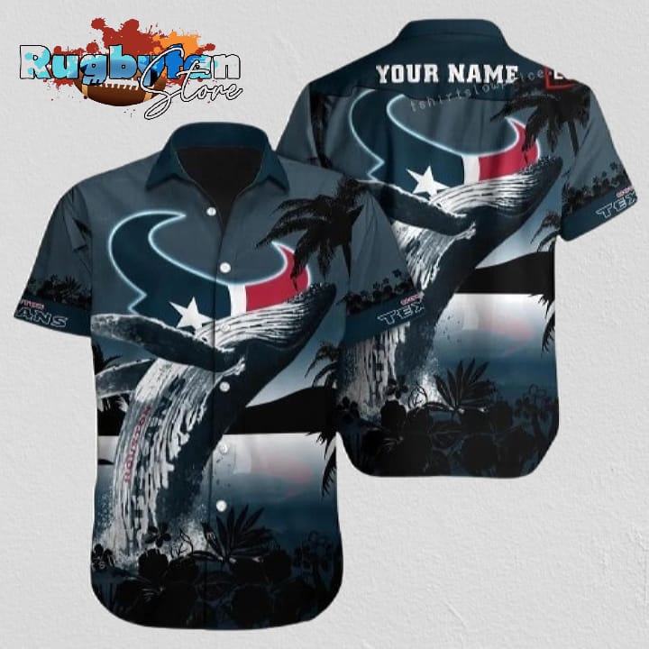 Houston Texans Hawaiian Shirt NFL Football Print Personalized Hawaiian Shirt Cheap