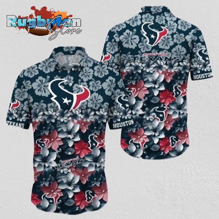Houston Texans Hawaiian Shirt Trending Summer Gift For Fan FBS Style Houston Texans Aloha Shirt