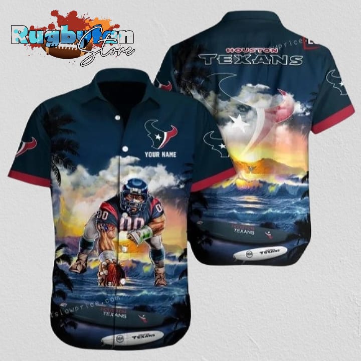 Houston Texans NFL Football Custom Name Hawaiian Shirt Cheap