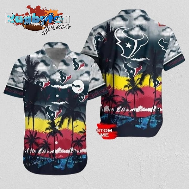 Houston Texans NFL Gift For Fan Personalized Aloha Hawaiian Shirt For Mens Womens