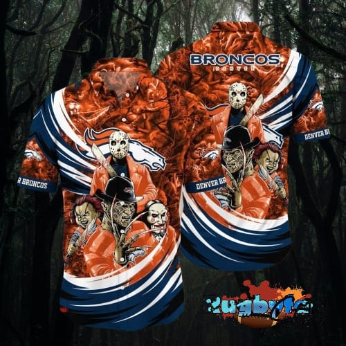 NFL Denver Broncos Halloween Horror Movies Hawaiian Shirt For Men Women