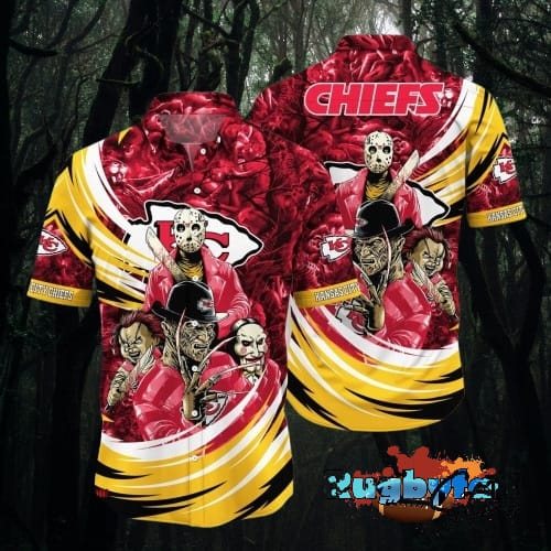 NFL Kansas City Chiefs Halloween Horror Movies Hawaiian Shirt For Men Women