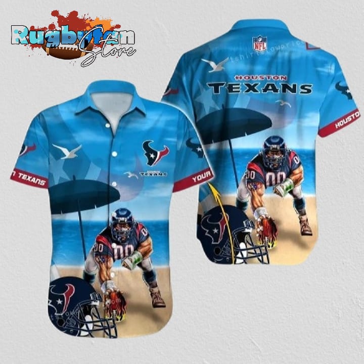 Personalized Houston Texans Hawaiian Shirt NFL Football Cheap Button Up Hawaiian Shirt