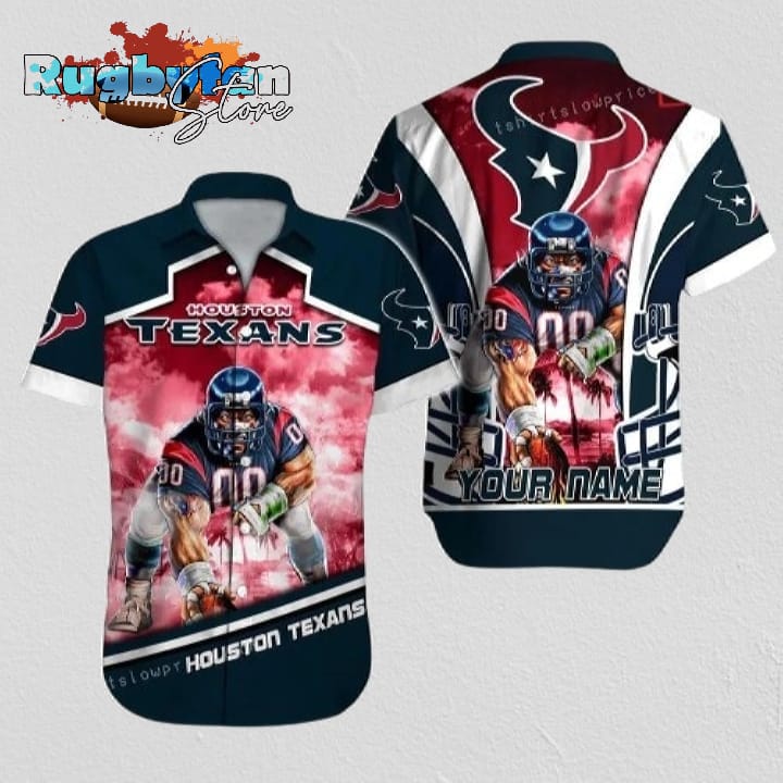 Personalized Houston Texans Hawaiian Shirt NFL Football Hawaiian Shirt Man