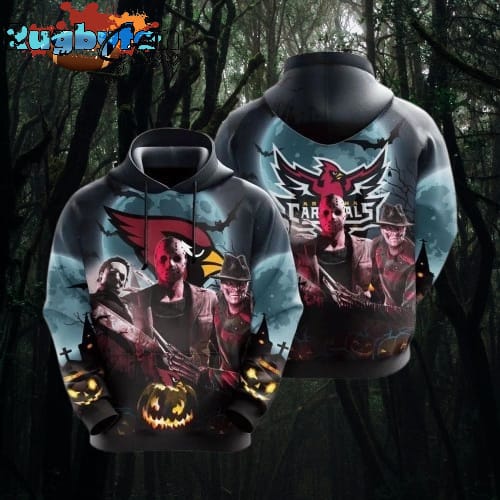 Arizona Cardinals Friday The 13th Halloween All  Over Print 3D Casual Unisex Hoodie