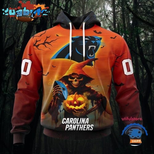 NFL Carolina Panthers Ghost Witches Halloween Custom Hoodie nfl carolina panthers ghost witches halloween custom hoodie rpkwc