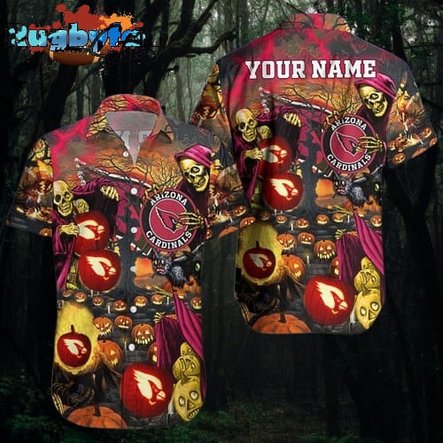 Scary Halloween Arizona Cardinals Logo Classy Hawaiian Shirts