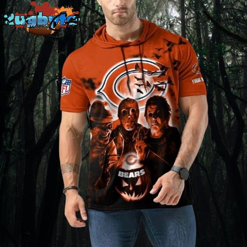 NFL Chicago Bears Horror Characters  Essential Halloween Sleeveless Hoodie
