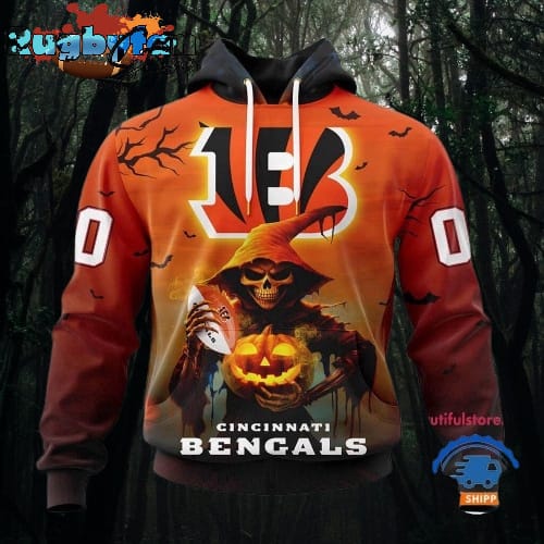 NFL Cincinnati Bengals Ghost Witches Halloween Custom Hoodie