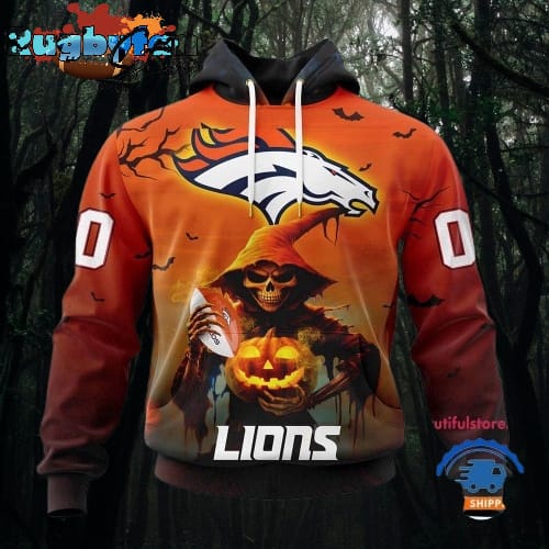 NFL Denver Broncos Ghost Witches Halloween Custom Hoodie