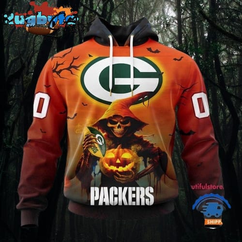 NFL Green Bay Packers Ghost Witches Halloween Custom Hoodie