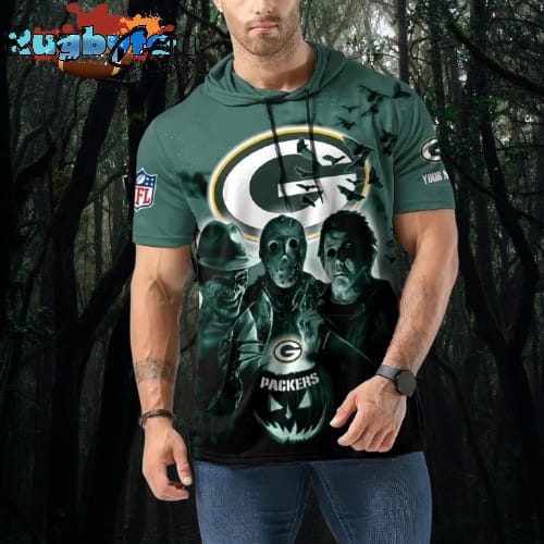 NFL Green Bay Packers Horror Characters Essential Halloween Sleeveless Hoodie