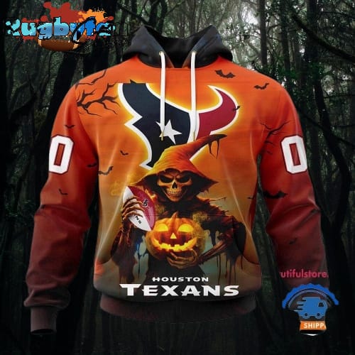 NFL Houston Texans Ghost Witches Halloween Custom Hoodie