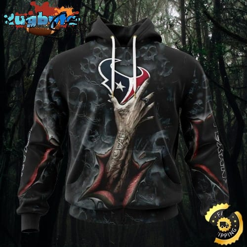 NFL Houston Texans Hoodie Special Horror Skull Art Design Halloween 3D Hoodie Unisex Hoodie nfl houston texans hoodie special horror skull art design halloween 3d hoodie unisex hoodie sgjb8