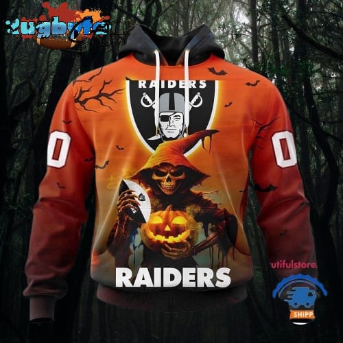 NFL Las Vegas Raiders Ghost Witches Halloween Custom Hoodie